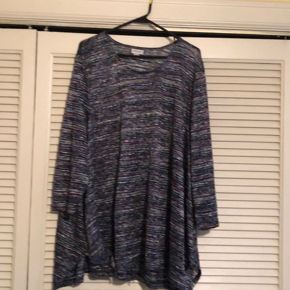Avenue multi colored long sleeve top